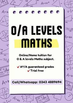 O & A levels | Maths | Home tuition | Online tuition | Tutor