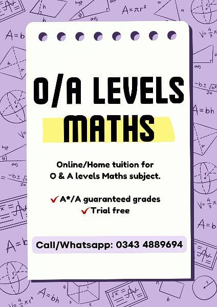 O & A levels | Maths | Home tuition | Online tuition | Tutor 0