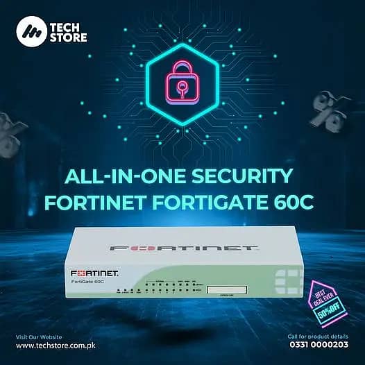 Fortinet Fortigate FG-60C Firewall Security Appliances (Branded Used) 0