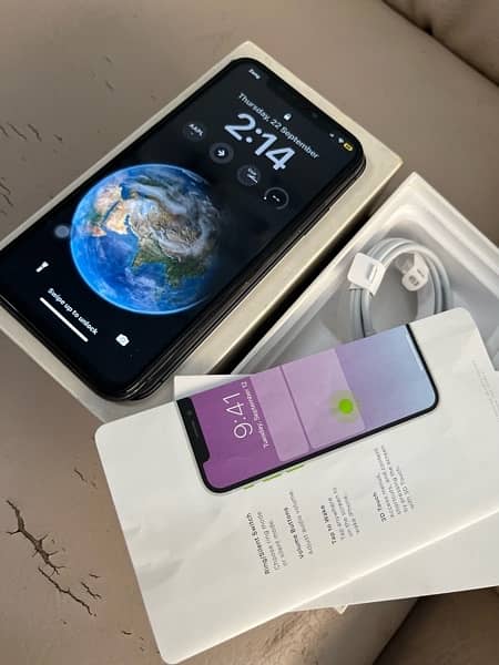 iPhone x condition 10/9 with PTA approved 256GB with Box 0