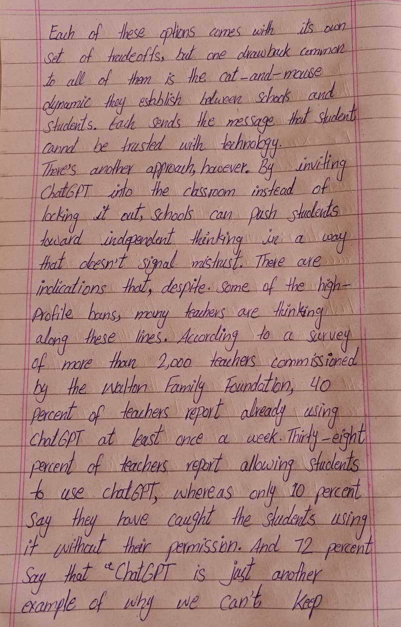 Handwritten Assignment Work 5