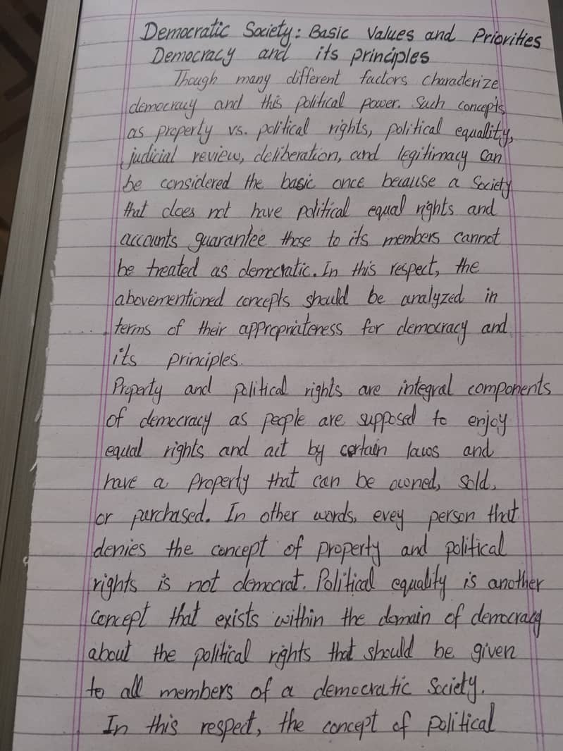 Handwritten Assignment Work 7