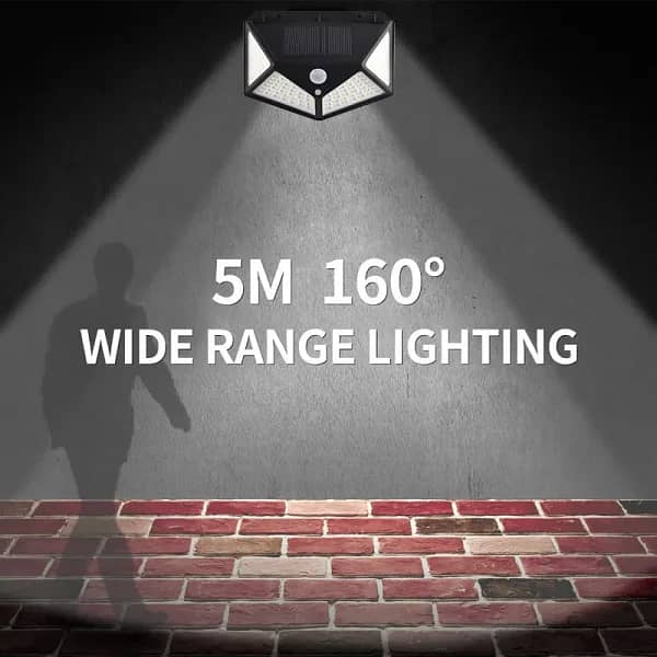 LED Solar Power Wall Light Motion Sensor Waterproof 3