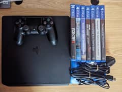 PS 4 Slim 500 GB with 7 Games