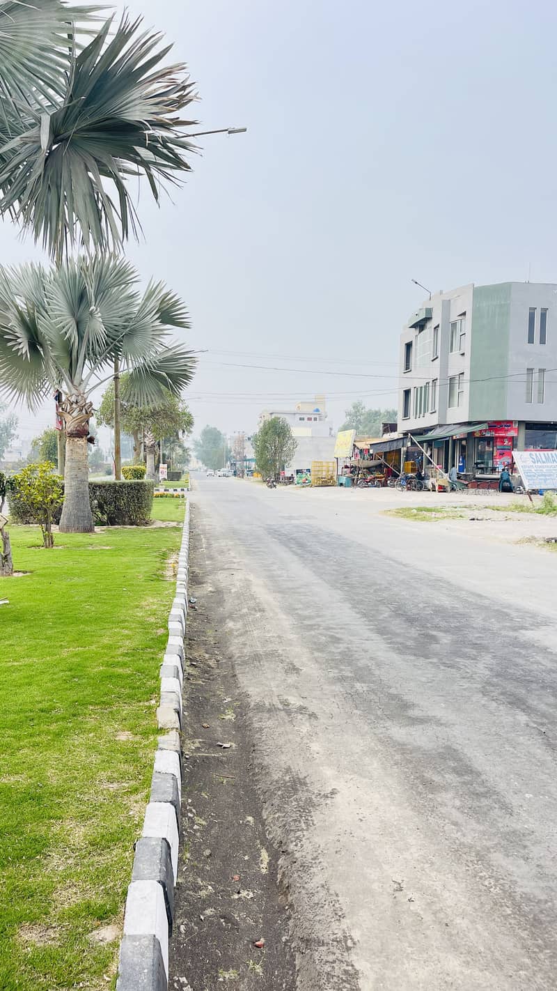1 Kanal Corner Plus facing park LDA Approved Plot available for sale in Shaheen block chinar bagh 5