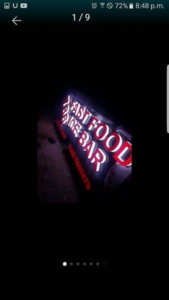 3D sign board. led sign board. light signs. shope signs 7
