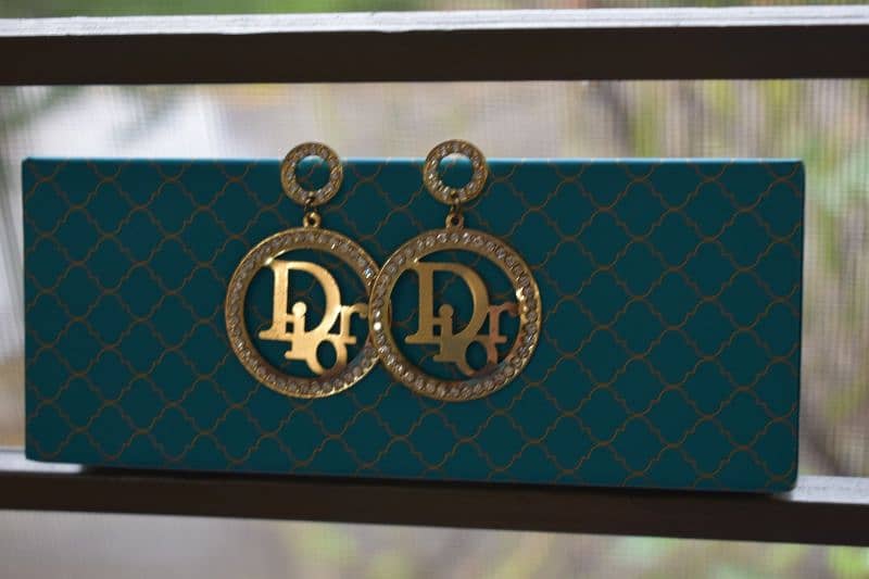 dior earings with gems 2