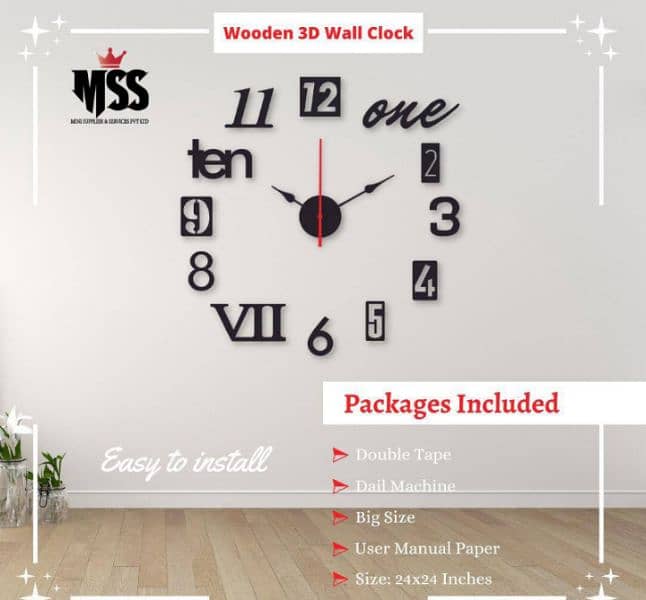 Analog stylish wooden wall clocks 3