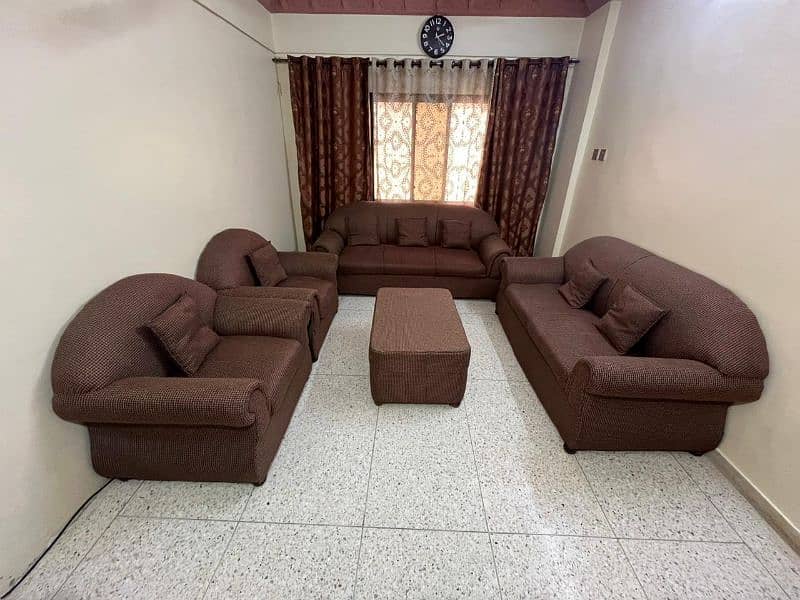 saling this 7seater sofa with table and cushions in amazing price. . 1