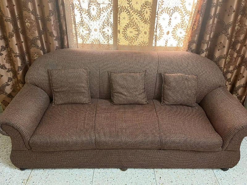 saling this 7seater sofa with table and cushions in amazing price. . 6
