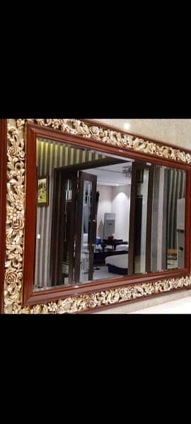 mirror size 6 by 4 solid wood by heaven furniture 1