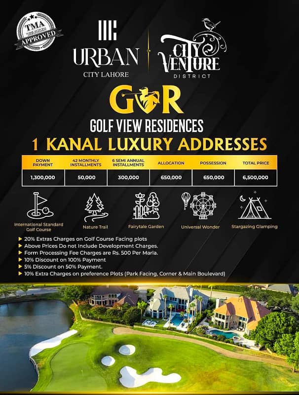 1 Kanal Plot File Is Available For sale In Urban City - City Venture 9