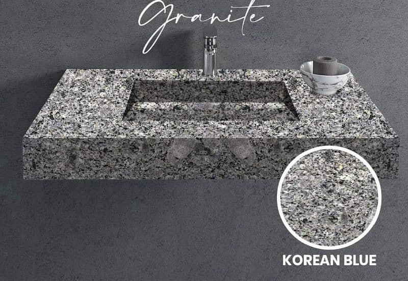 Marble and granite for flooring, stair steps, kitchen counter, vanity 9