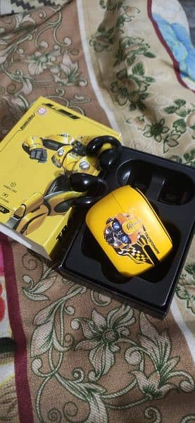 Transformers Yellow Black Ear Clips Ear Buds 4