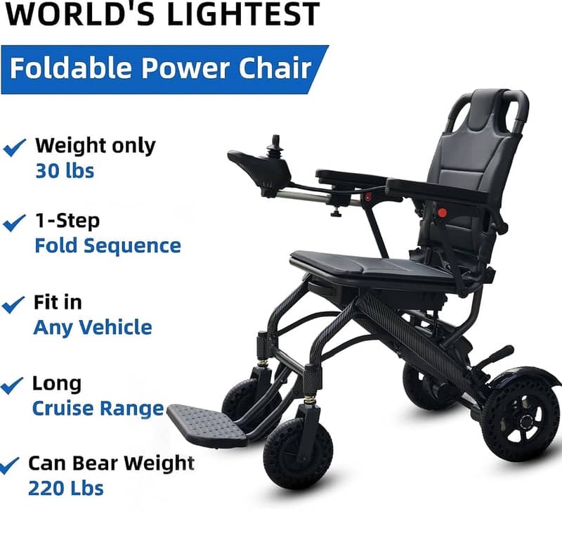 Electric Wheelchair for Hajj | Light Weight Travelling Wheelchair 1