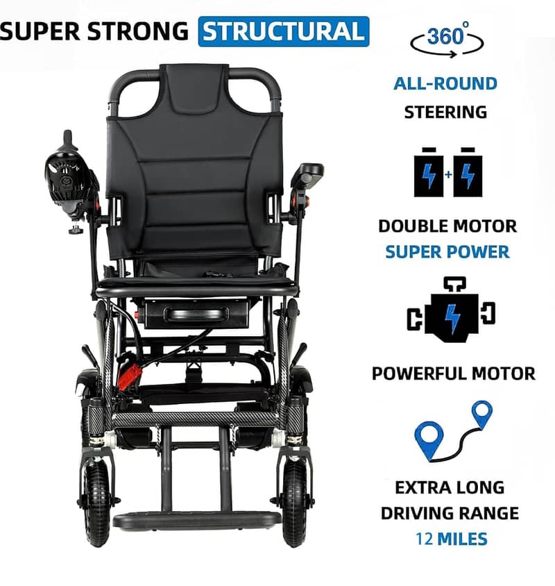 Electric Wheelchair for Hajj | Light Weight Travelling Wheelchair 3