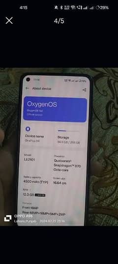 oneplus 9r pta approval 12+12ram 256monery all ok  ha 10 by 10 candion