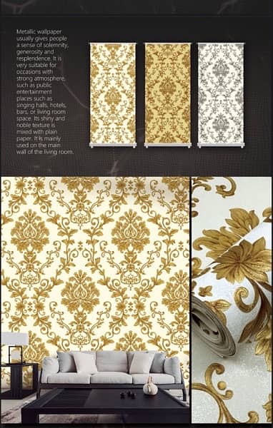 IMPORTED 3D-FLORAL WALLPAPER/Geomtrical/for office and home in Karachi 3