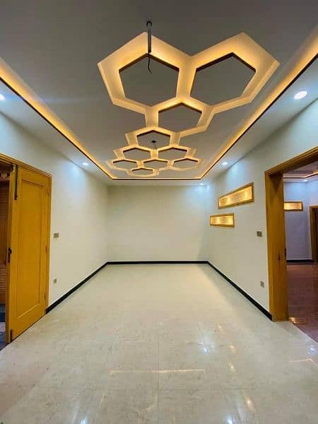False ceiling/frosted paper/tint/artificial grass/media wall/tv consol 8