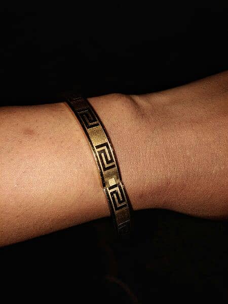 24k gold plated bracelet unisex 0