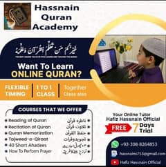 Learn Quran Online | Learn Quran From Home | Hassnain Quran Academy