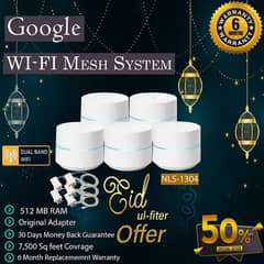 Google Mesh/WiFi/Mesh Router System/NLS-1304-25 AC1200_Pack of 5(Used)