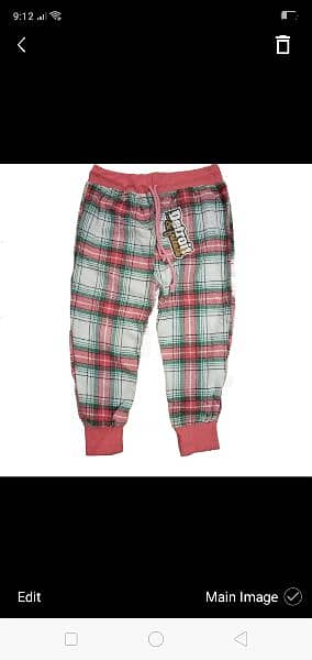 Girls woven y/d Check Trouser 2
