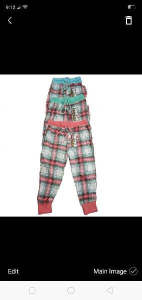 Girls woven y/d Check Trouser 3