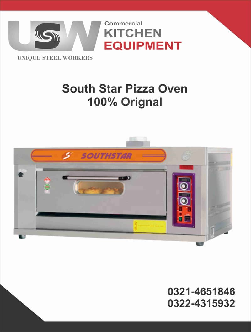 Brost Machine, Deep Fryer , Pizza Oven ,working Table 1