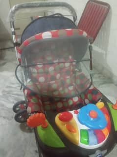 Imported Baby Pram (8 Wheels)