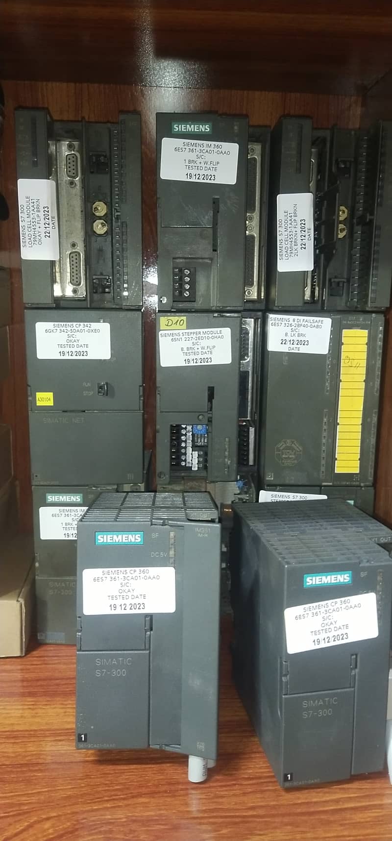 Siemens s7 300 PLC, MMC, CPU, ANALOG & DIGITAL IO, ETHERNET IM MODULE 3
