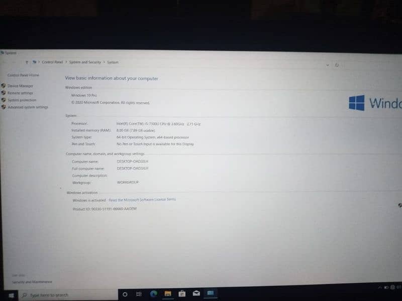 Core I5 7th Generation Laptop for sale 1
