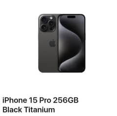 iphone 15 pro, 256GB, Black Titanium