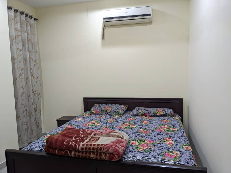 Single bed furnished flat available for rent Citi Housing Gujranwala 13