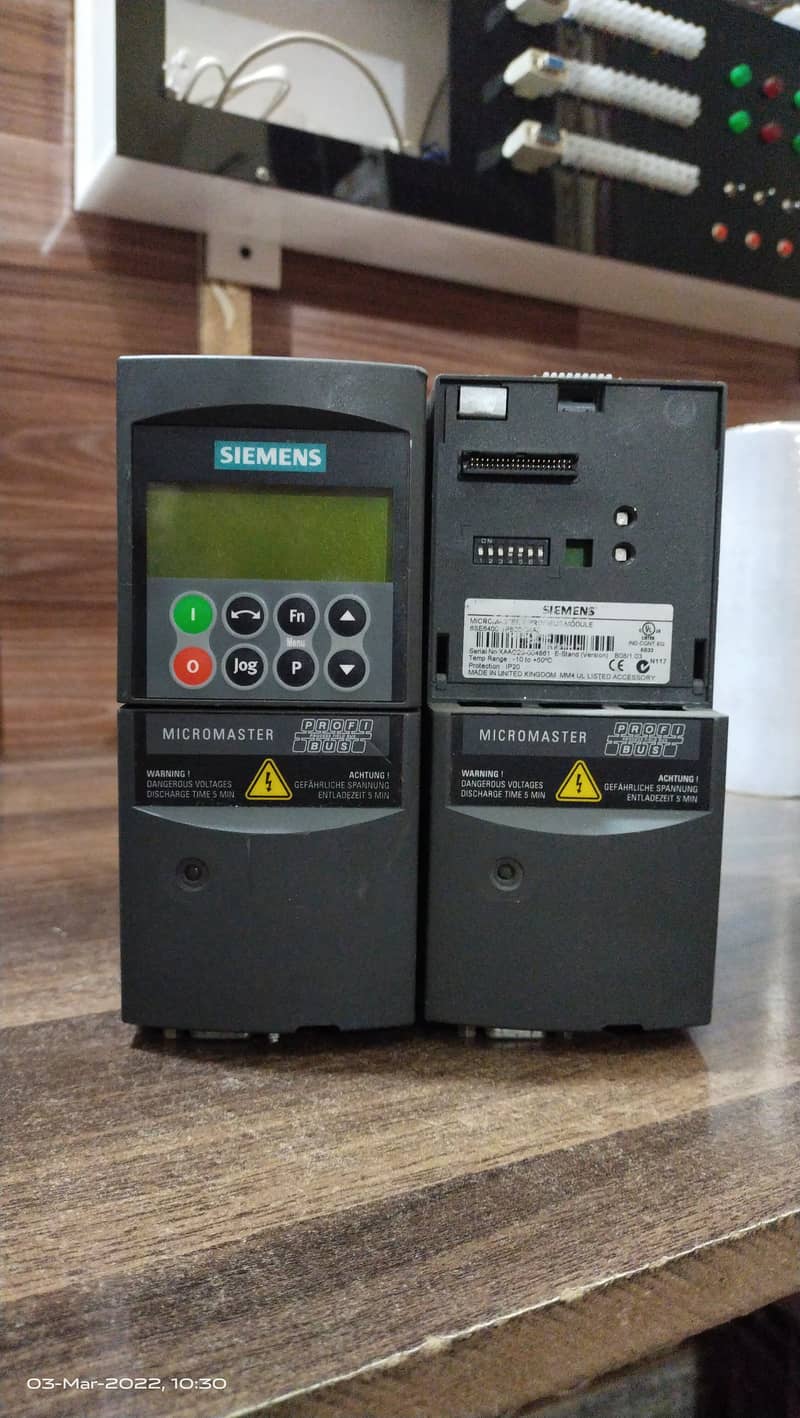 PLC supported Temperature Controller + Energy Analyzer + VFD on rs485 0