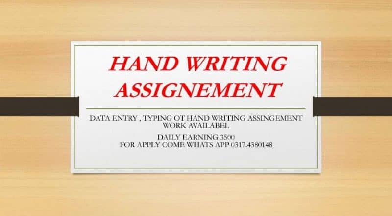 Handwritten Assignment Content Writing And Data Entry Work 0