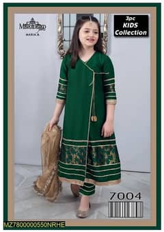 3pcs Girl's Lawn Embroidered Suit
