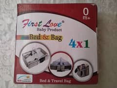 First Love Baby Travel Bed and Bag