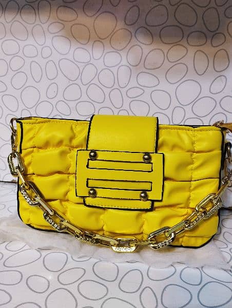 yellow hand bag for women's new style 0