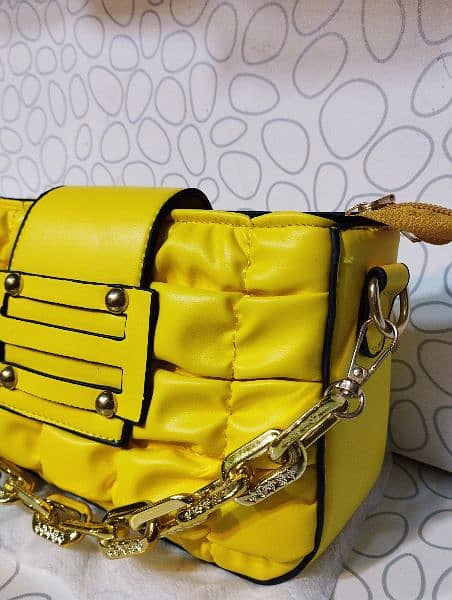 yellow hand bag for women's new style 1