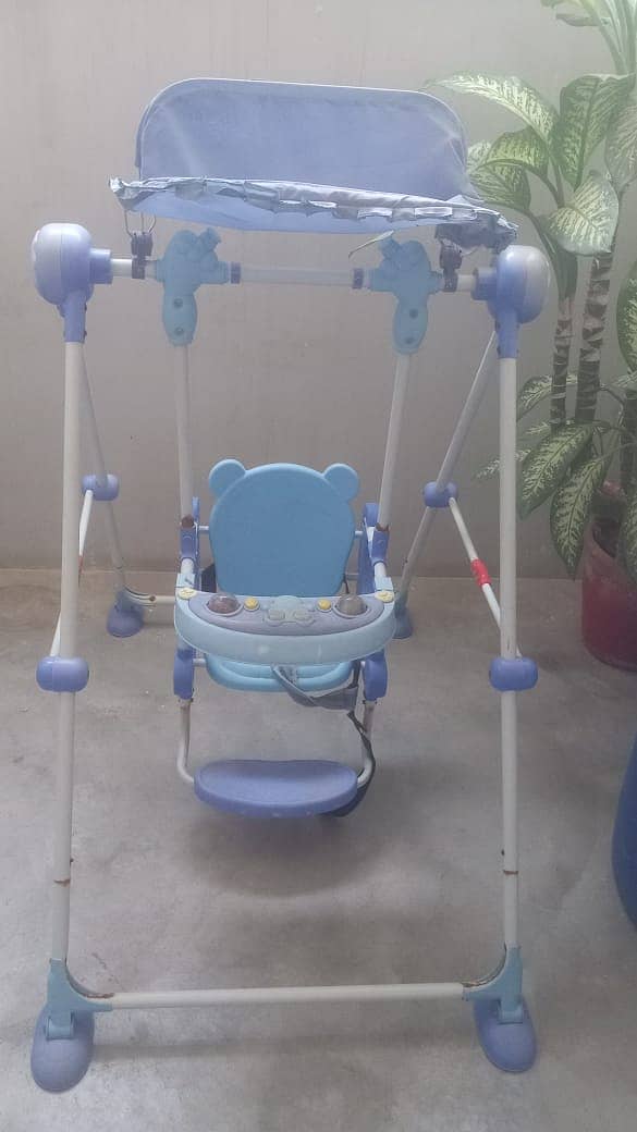 Baby Swing Rocking Chair – Blue 1