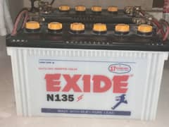 Excide 2x 17 plates N135 batteries