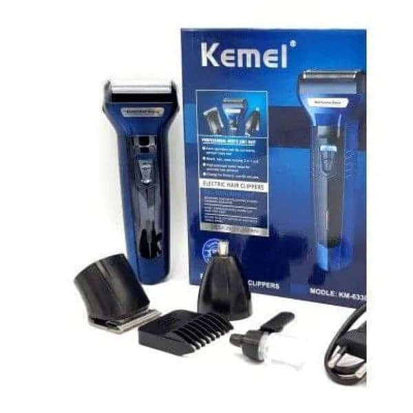 Kemei Trimmer 3 In 1 Rechargeable Hair Trimmer for Men 0