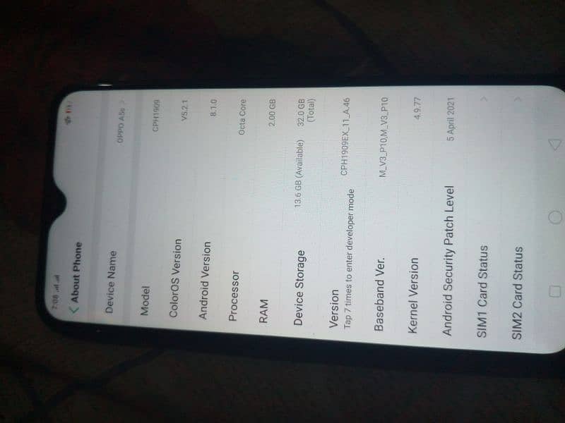 oppo a5s PTA approved Rem. 2. Rom32 condition 10.8l 3