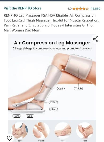 Renpho All-In-One Leg Air Compression Massage 2