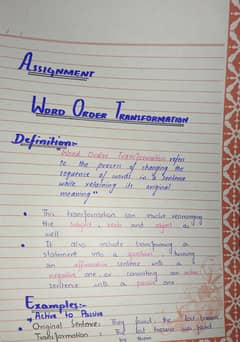 Handwritten assignment writer