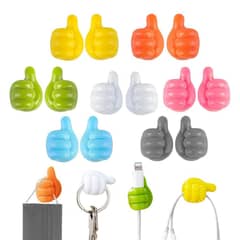 Silicon Thumb Shaped Wall Hooks for Decoration & Use