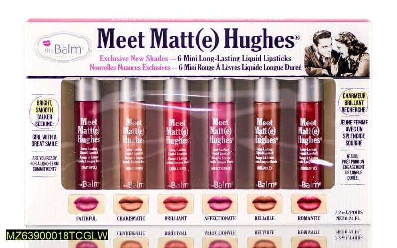 Pack of 6 Matte lipsticks 0