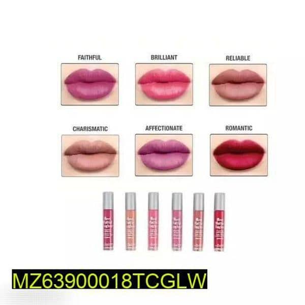 Pack of 6 Matte lipsticks 1