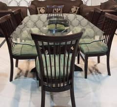 wooden dining tables with 6 chairs